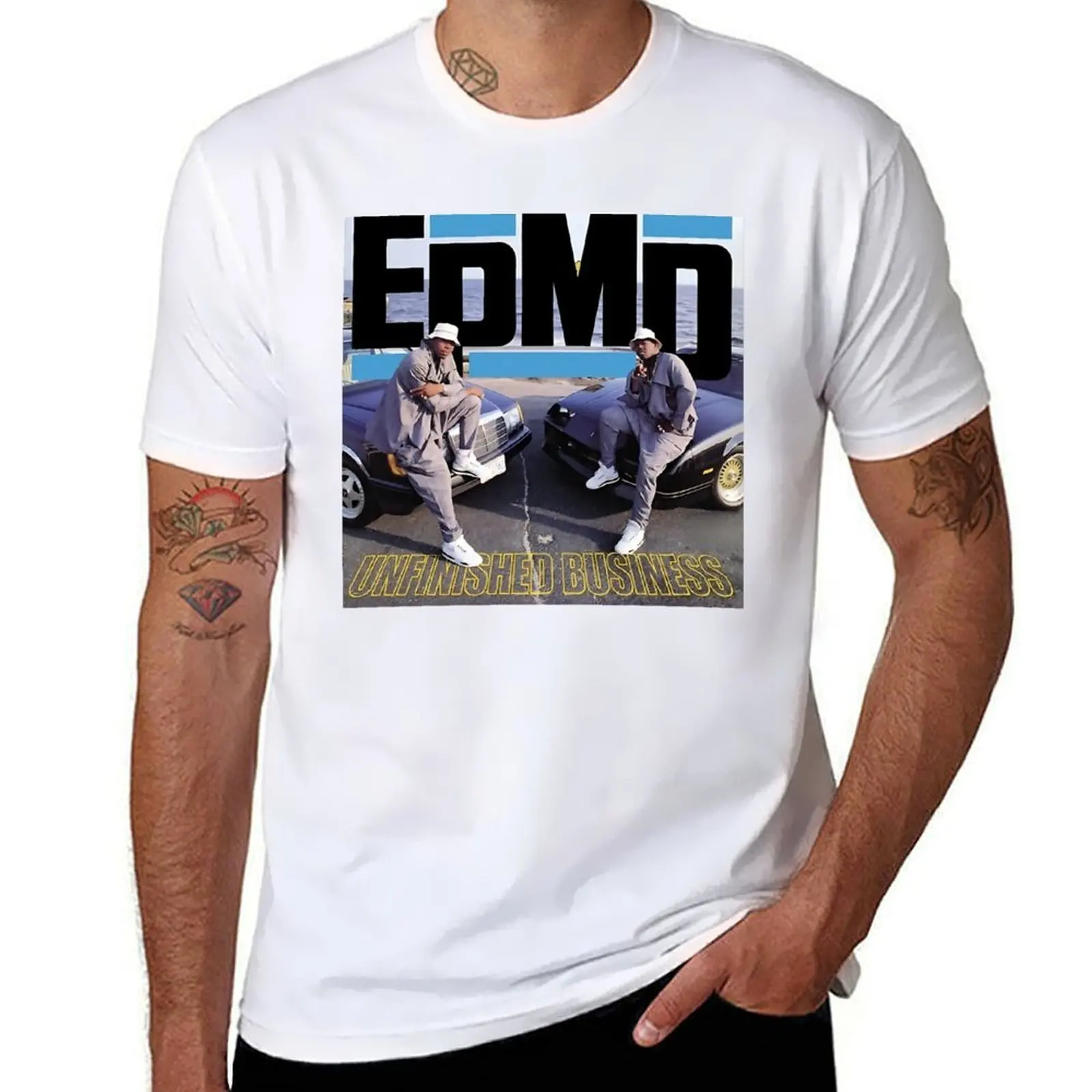 

epmd unfinished business T-Shirt t shirt man luxury graphic t shirts for man t shirt men 100% cotton luxury brand T-Shirt