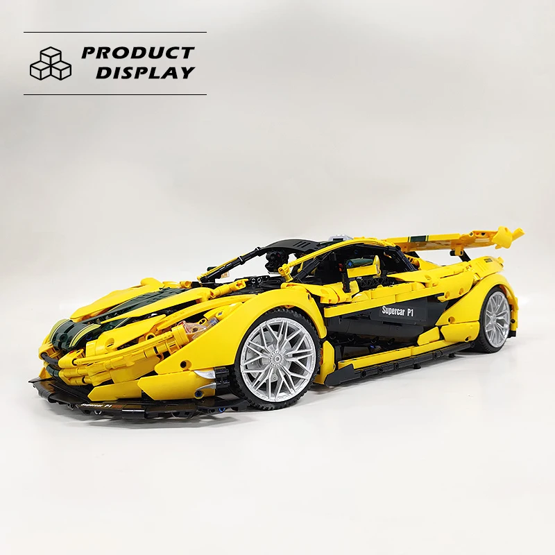 وحدات بناء طراز P1 لسيارات السباق الفائقة للأطفال ، مجموعة التجميع ، ديكورات سطح المكتب ، الطوب البلاستيكي التقني ، اللعب كهدايا ، الحجم #2