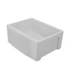 Évier de ferme rectangulaire moderne en céramique, couleur blanche, bol unique, éviers de cuisine sous plan 6