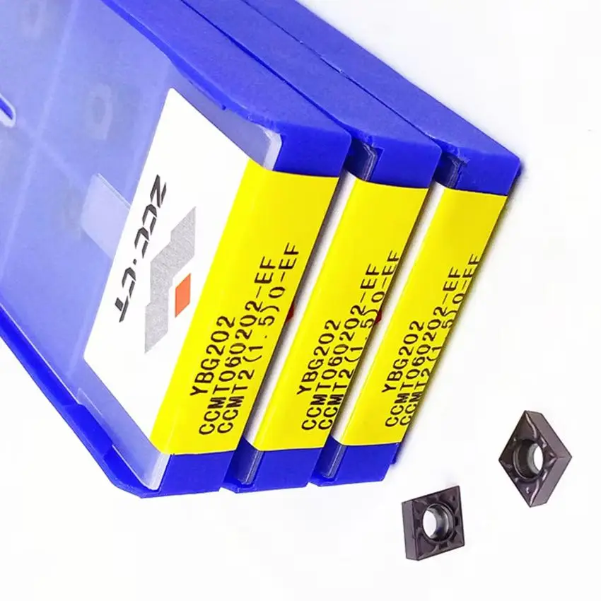 

ZCC.CT CCMT060202-EF YBG202/CCMT060204-EF YBG202/CCMT060202-EF YBG205/CCMT060204-EF YBG205 CNC carbide inserts 10pcs/box