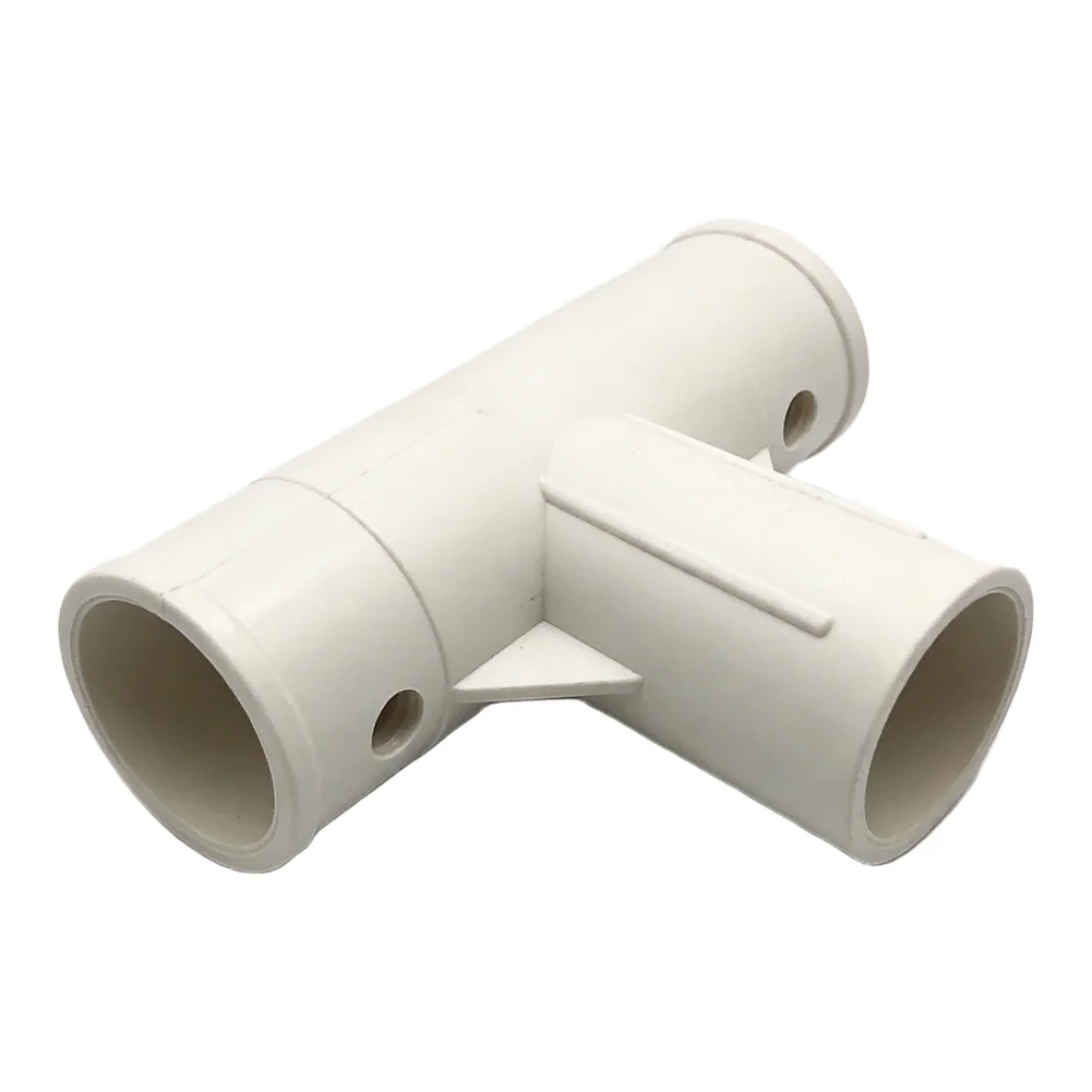 Three-Way Straight Tee for For INTEX-Compatible Pool Pumps with 40mm Connections and Integrated PP Durability for Outdoor Use