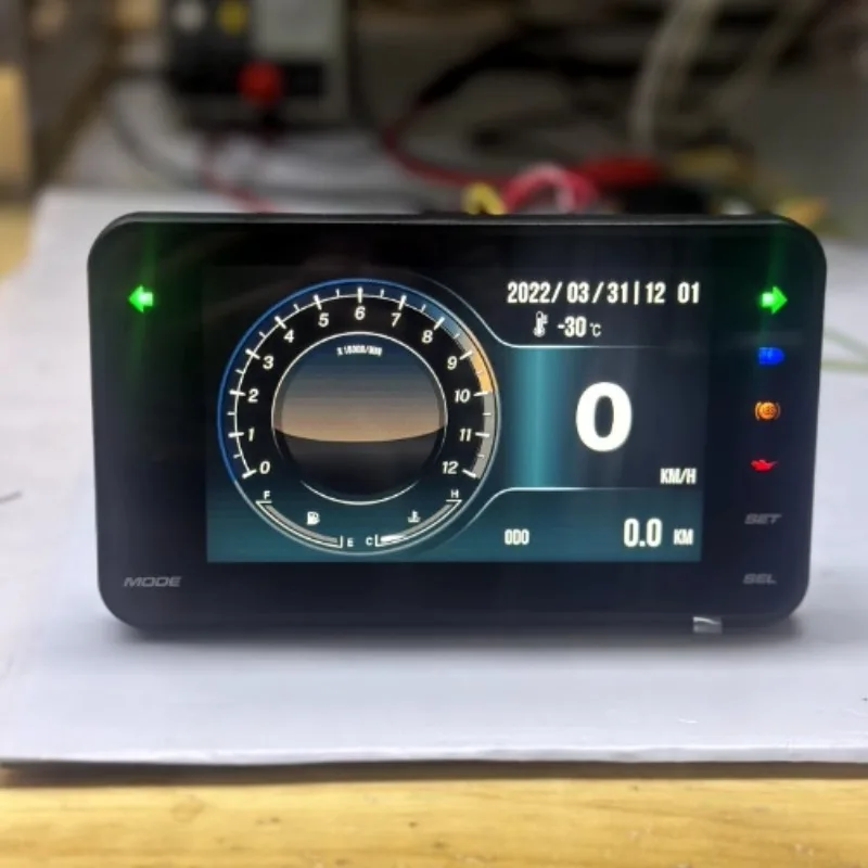 Motorcycle Multi-Function Instrument Panel, Model BX-T-23JA7-2S, Digital Display Gauge Cluster