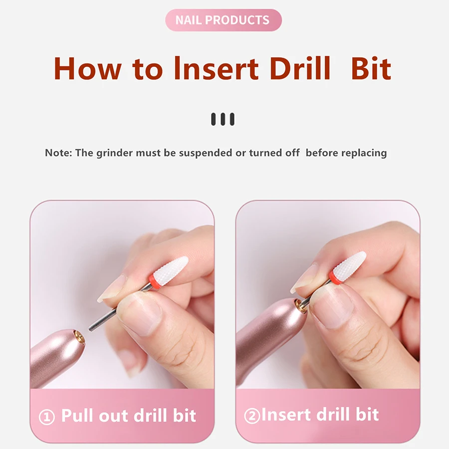 プロフェッショナル電動ネイルドリルセット、ネイルファイルドリルセット、ホームおよびサロンネイルファイルセット、ネイルバッファリングネイルセット