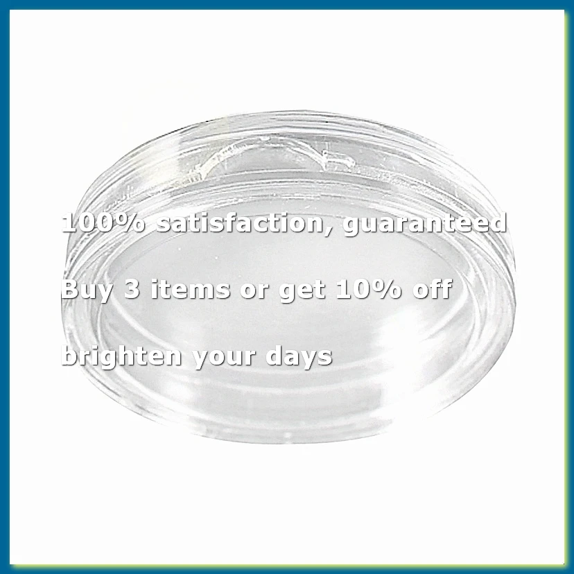 10 pcs Small round transparent plastic coin capsules box 40mm