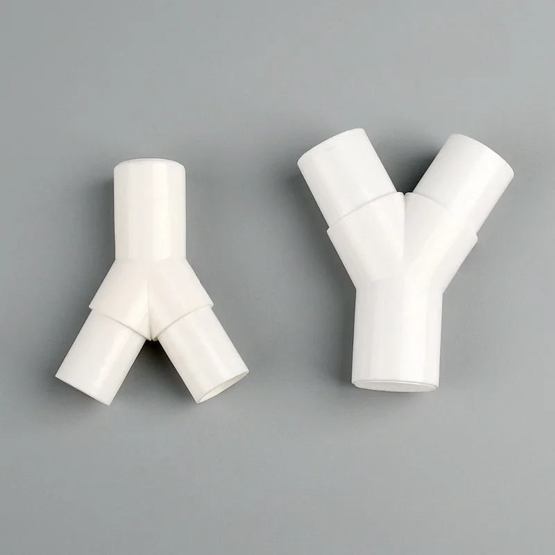 1~25PCS 16mm/20mm PVC Y Type Tee Fork Water Pipe Connectors Aquarium Tank Accessories Garden Irrigation Drip Box Tee Joint Parts