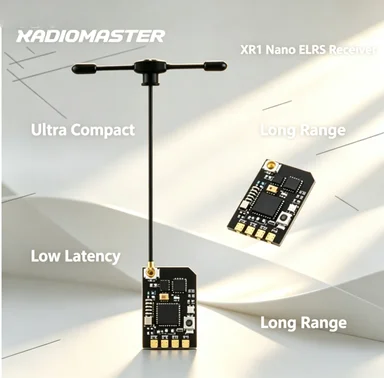 

Радиоприемник Radiomaster XR1 Nano ELRS 2.4ГГц: ультракомпактный, дальнобойный, с низкой задержкой для FPV-дронов, гоночных и фристайл-дронов
