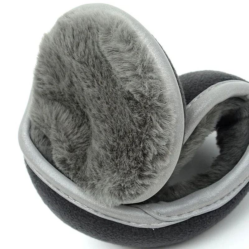 Ear Warmers for Men & Women Unisex Foldable Reflective Winter Warm Earmuffs with Reflective Tape