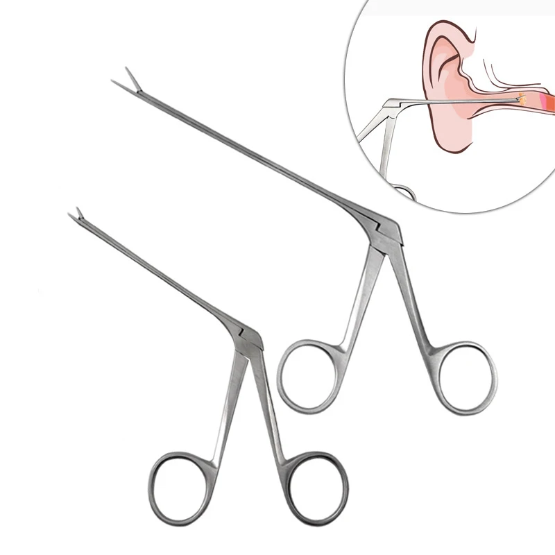 Earwax Remover Earpick Micro Crocodile Alligator Forceps Medical Ear Wax Tongs Nose Operational Cleaner Clip