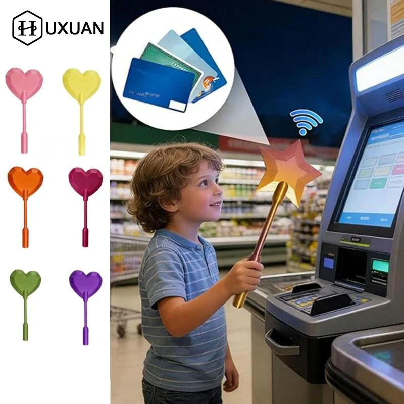 Lightweight 3D Printed Wand Holder for Magic Star Tap To Pay Creative Cute Stand Desk Payment Card Organizer