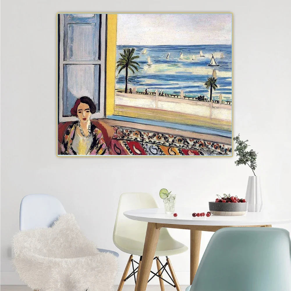 Citon Henri Matisse《Seated Woman Back Turned》Canvas Art Oil Painting Artwork Poster Picture Wall Decor Backdrop Home Decoration