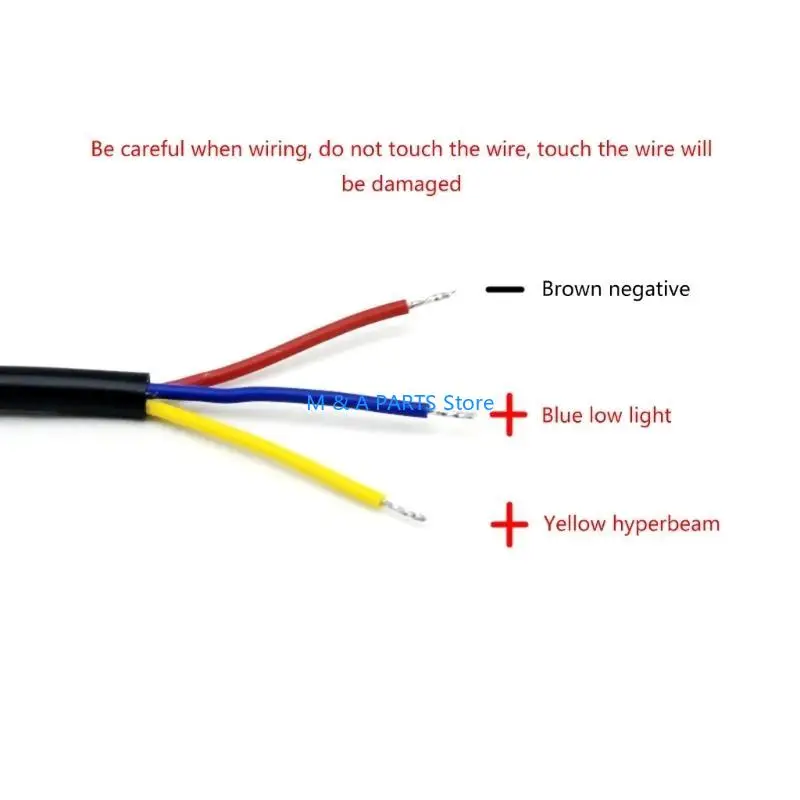 

U1JF Dirt Bike LED Lamp Switch Wire High And Low Beam Improved Visibility
