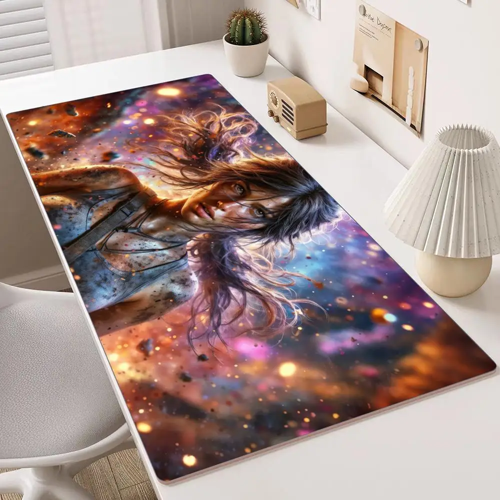 

Game L-lara Croft Mouse Pad Multiple Sizes Large Square Computer Office Game Table Mats Rubber Anti-slip Mousepads