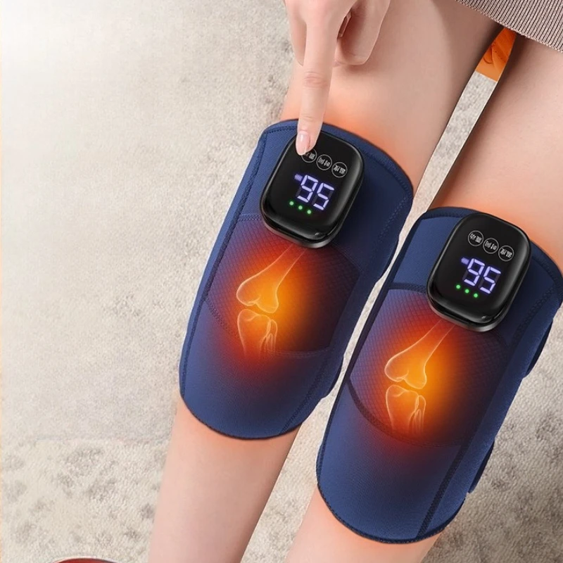 Customizable 5-Intensity Vibration Knee Wrap with Far Infrared, Multipurpose for Shoulder/Elbow/Knee, Lightweight