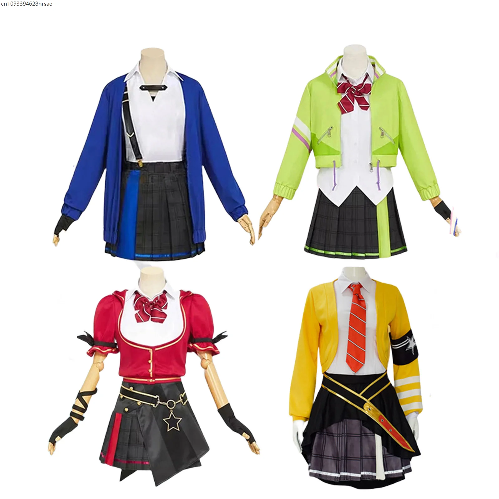 

Anime Cosplay Costume Game Suit Outfits Halloween Carnival Role-Playing Uniform Colorful Stage For Women Outfits