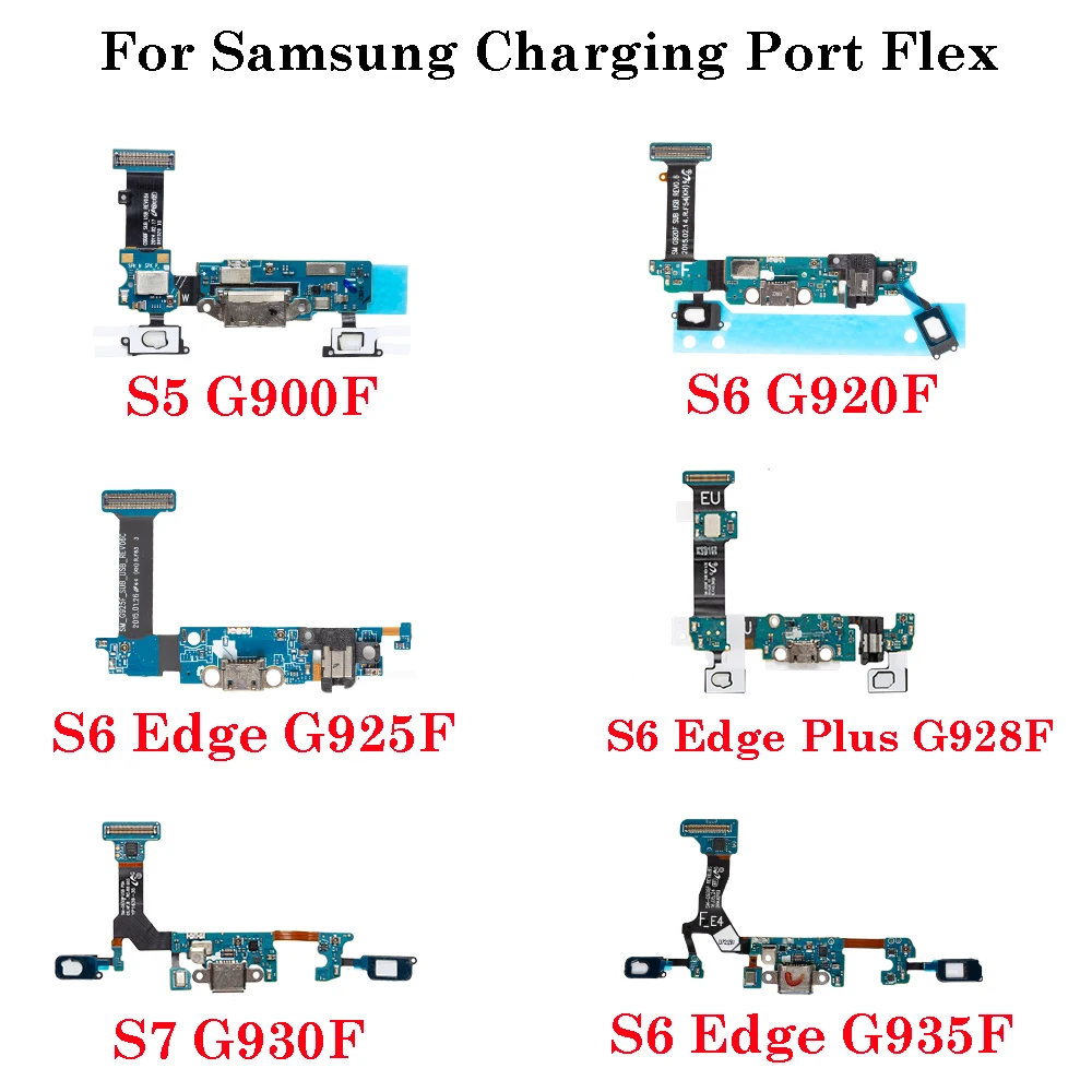 USB Charger Board Charging Port Flex For Samsung S5 S6 S7 Edge Plus G900F G920F G925F G928F G930F G935F