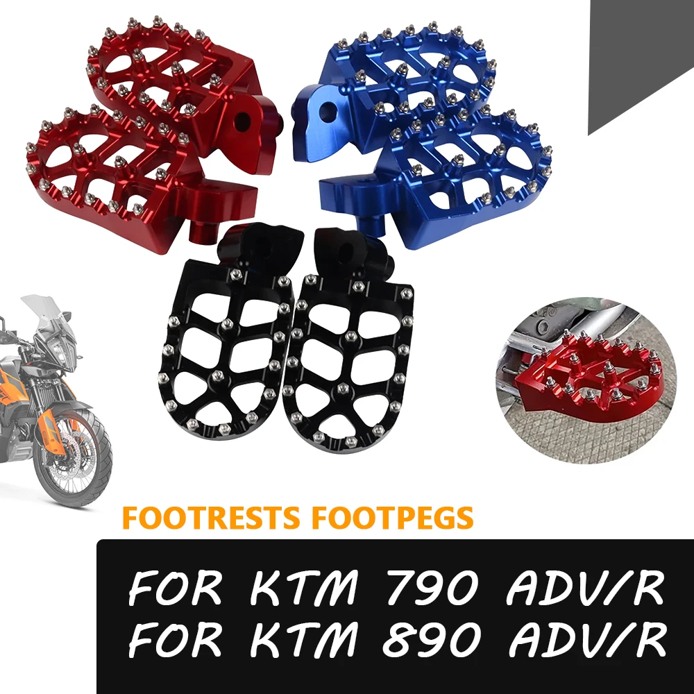 

Motorcycle Accessories Footrests Footpegs Foot Pegs Pedals Plate Foot Rests Pegs For KTM 890 ADVENTURE R 790 ADV 890ADV 790ADV