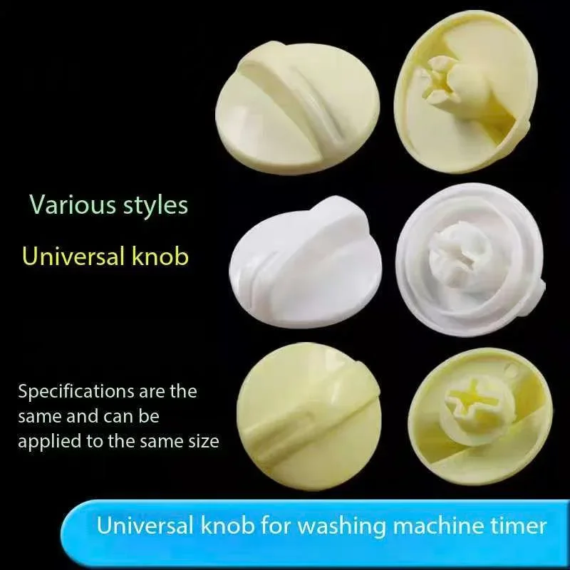 WZ-2Pcs Universal Speed Knob Washing Machine Knob Switch Drying Timer Drain Switch Electric Fan Gear Timer Plastic Switch