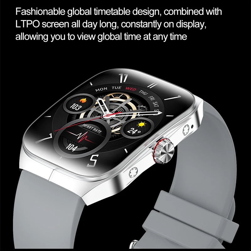 2025 Men's New Smart Watch 5.3 Bluetooth Call 1.95-inch 410 * 502 Resolution Full Screen Touch Android iOS Universal Watch