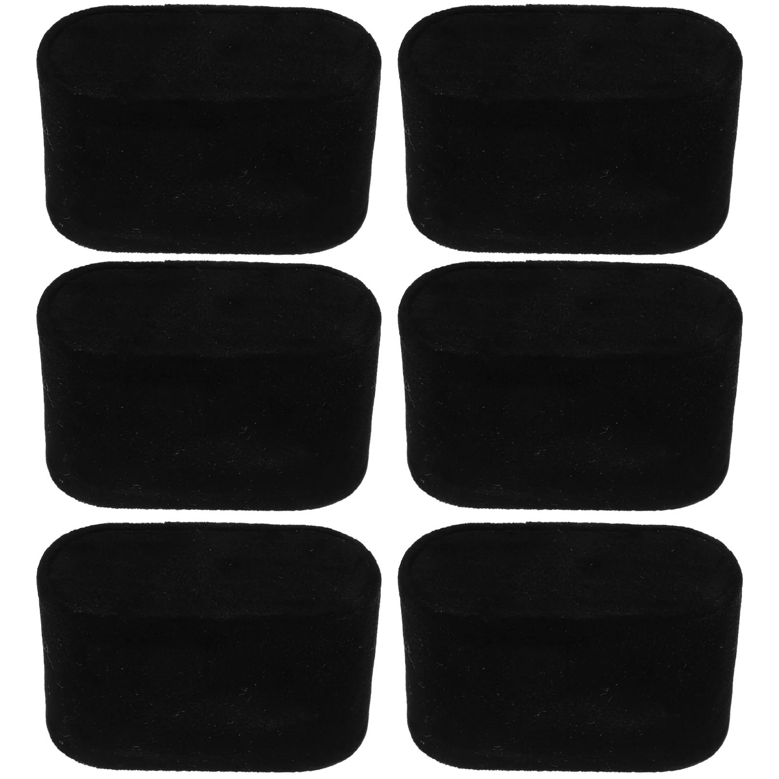 6 Pcs Watch Organizer Holder Pillow Bracelets Black Cushions Velvet Surface for