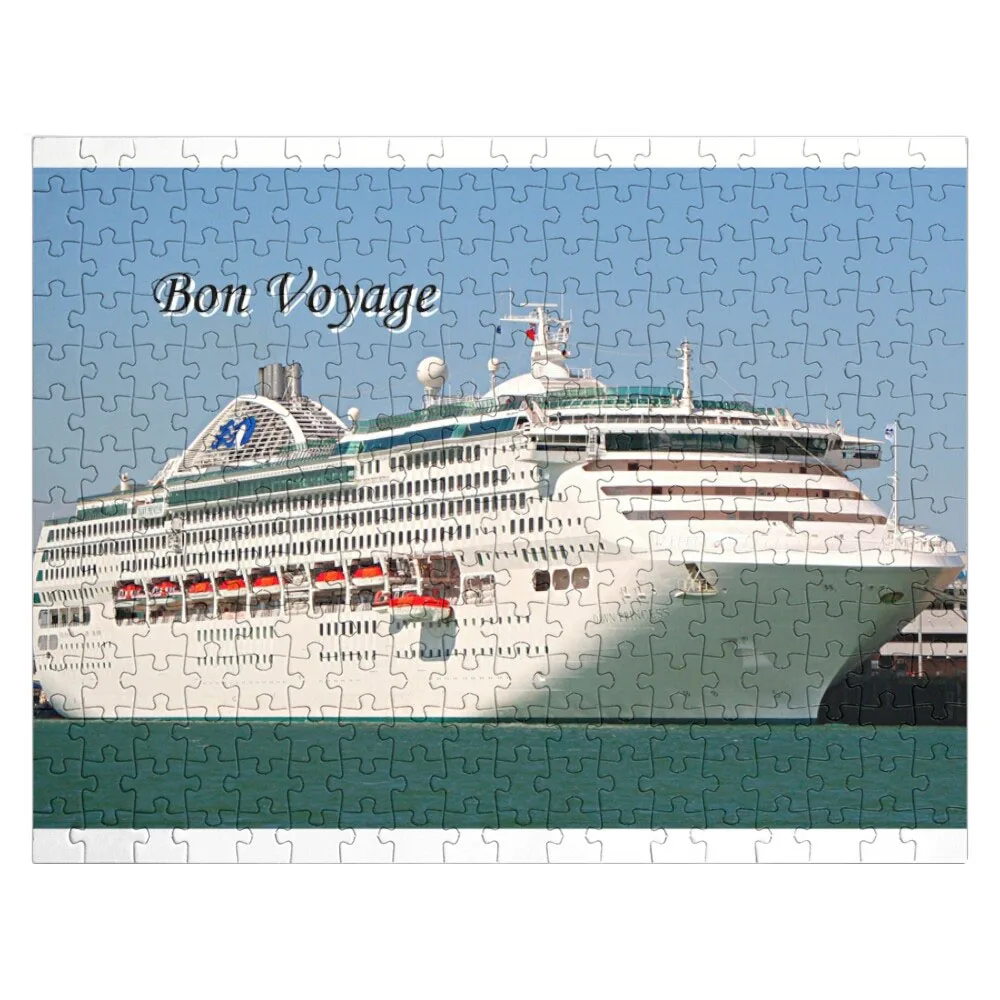 

Bon Voyage cruise ship Jigsaw Puzzle Customizable Gift Iq Puzzle Custom Puzzle Wood