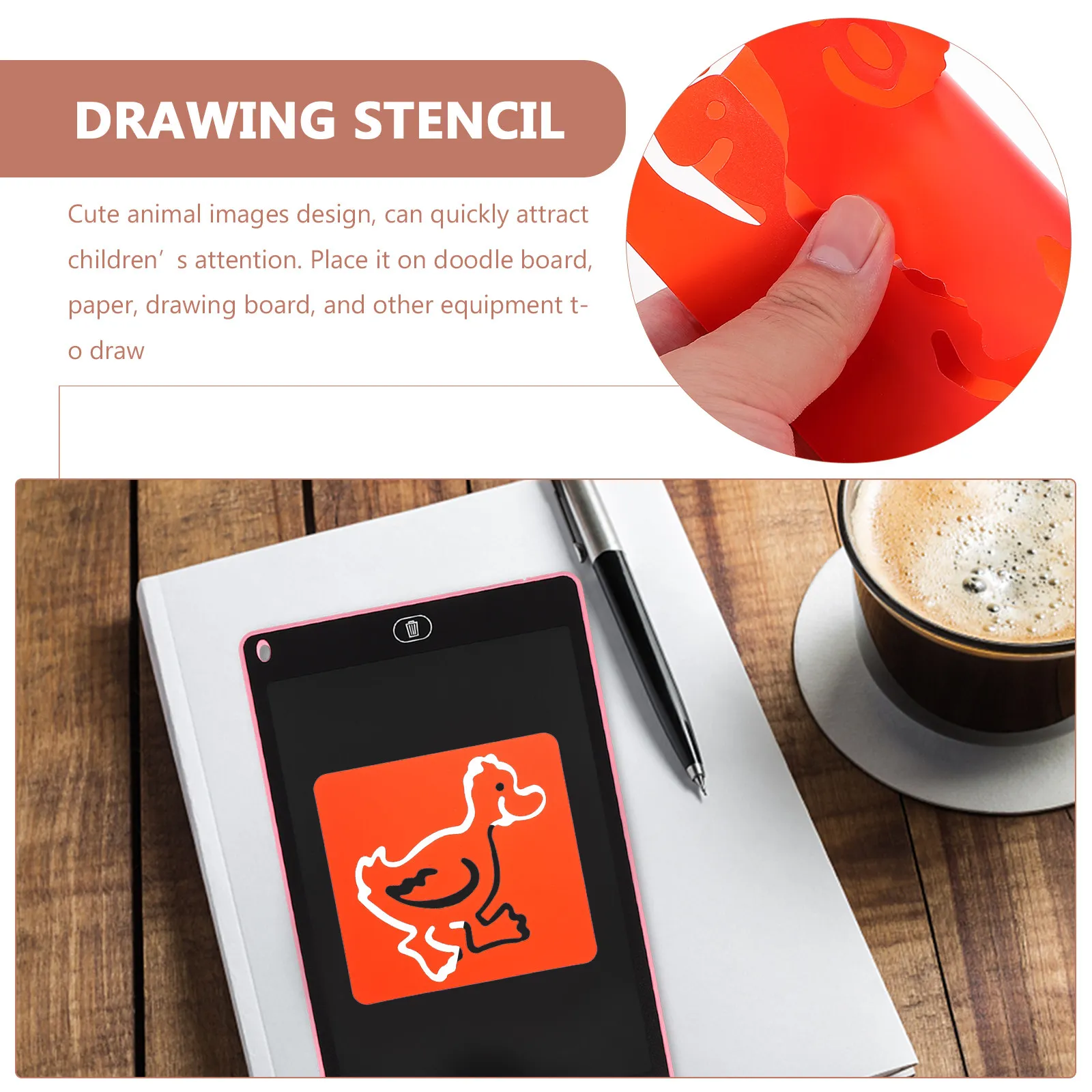 

2 набора трафаретов для рисования на планшете, многоразовые пластиковые шаблоны для детского творчества, доска для рисования животных, профессиональные формы для граффити