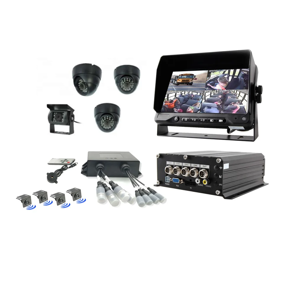 【Hot Selling】High Quality 4 Channel 1080P HDD Mobile DVR MDVR With   4G Wifi for Bus Truck Taxi