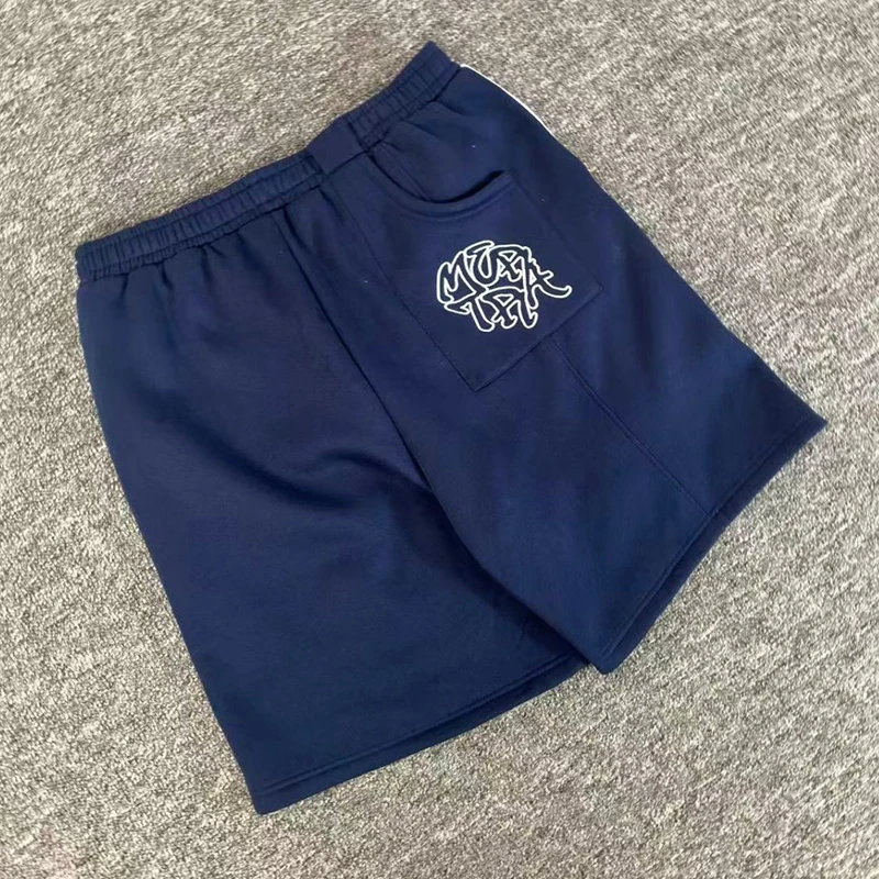 

2025 Autumn Fashion New Mertra Shorts Unisex Real Photo Print Letter Loose Casual Cotton Mid Pants Trend Brand Mertra Shorts