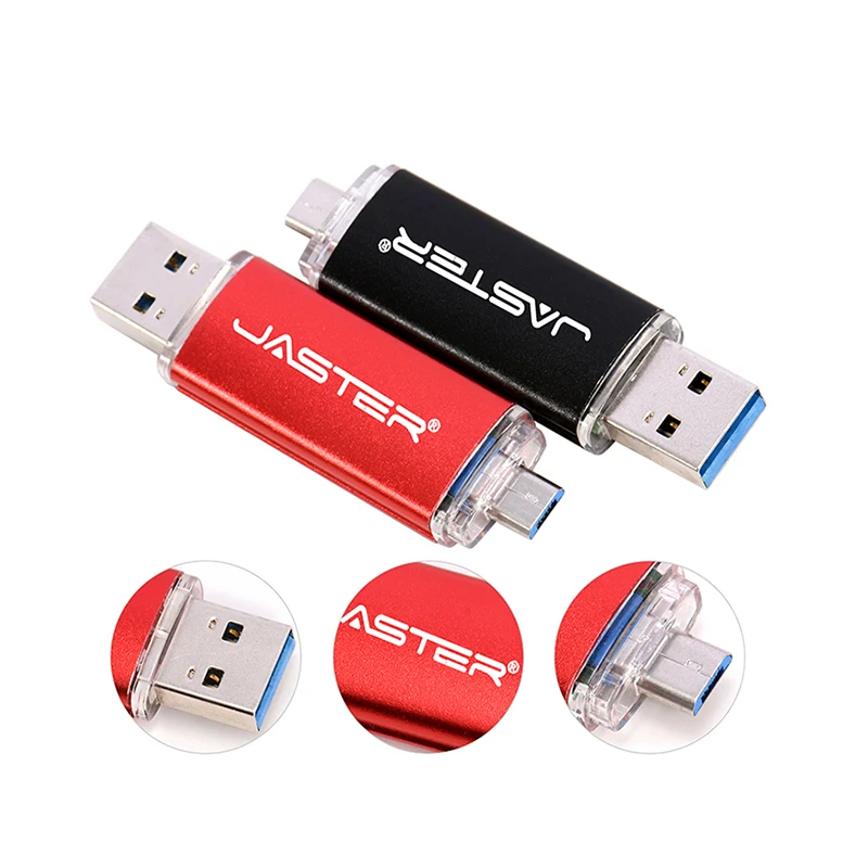 3 in1 OTG USB Flash Drive USB2.0 e Type-C e Micro USB Pen Drive 32GB 64GB 128GB Pendrive USB Memory Stick U disk per regalo