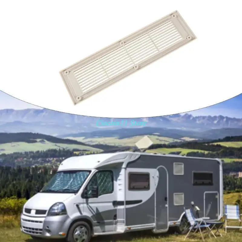 Y1UB Cream Coloured Air Vent Grille Ventilation Panel for Motor Home ProtectsAir Conditioning System Enhances Air Circulation