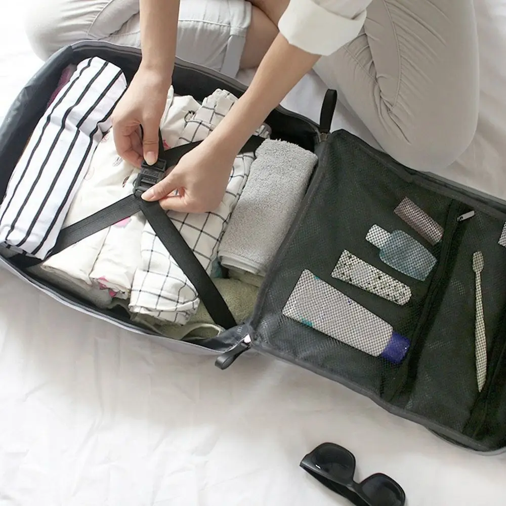 

Versatile Nylon Business Laptop Backpack Solid Color Waterproof Male Luggage Shoulder Bag Large Capacity Student Backpack School