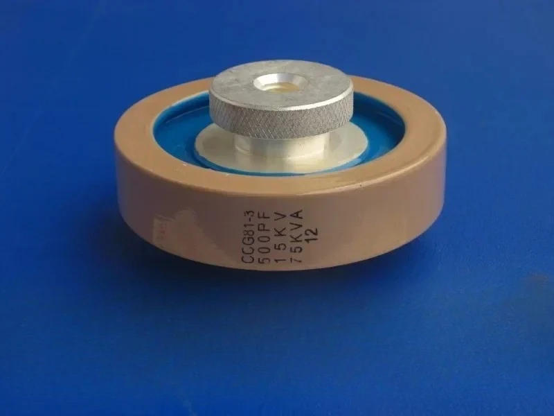 

CCG81-3 500PF 15KV 75KVA high-frequency machine high-frequency large head high-voltage ceramic dielectric capacitor M10