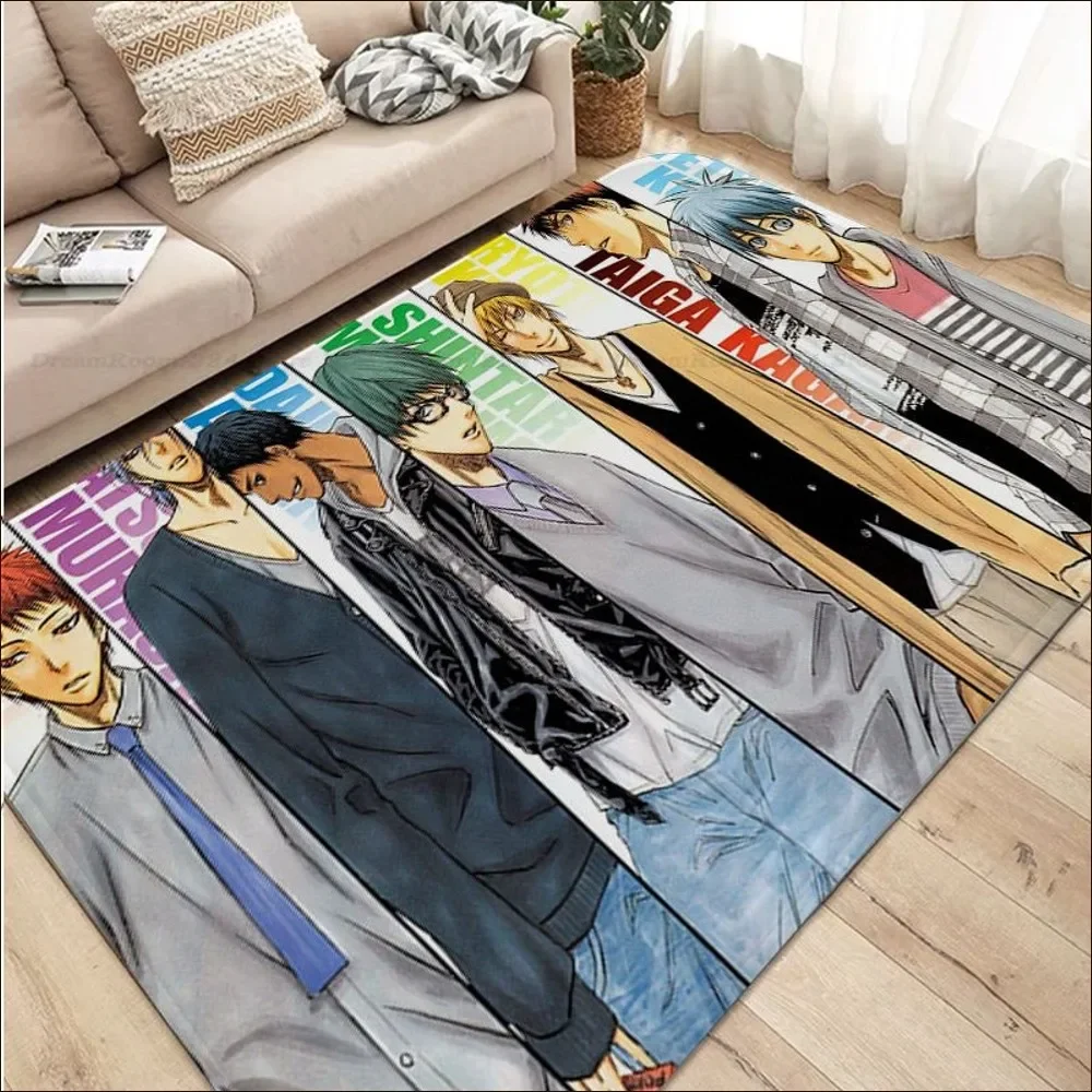 Kuroko's Basketball Anime Cartoon  Floor Mat Entrance Door Mat Washable Non-Slip Living Room Sofa Chairs Area Mat Kitchen