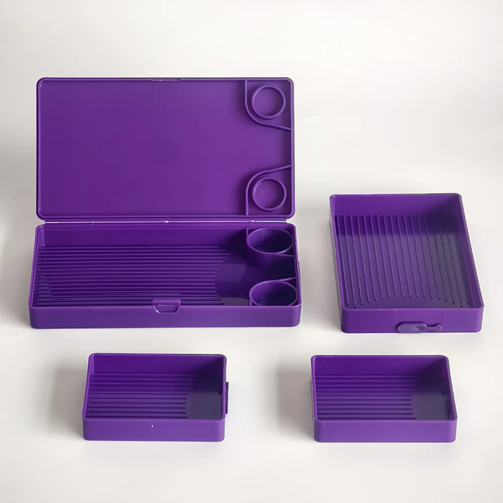 Diamond Painting Tray with Lid Stackable Storage Resin Pen DIY Box Beads Organizer Tool Accessories Container view 3