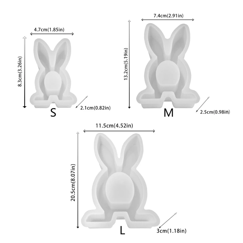 Molde para portavelas conejo, Molde resina conejo pascua, venta directa