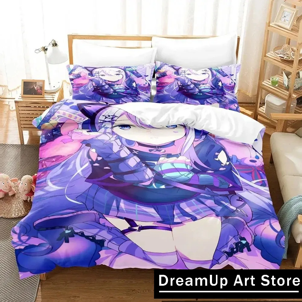 3D Print Yoisaki Kanade Anime Project SEKAI Bedding Set Cute Quilt Cover Bed Cover With Pillowcase Twin Single Queen King Size