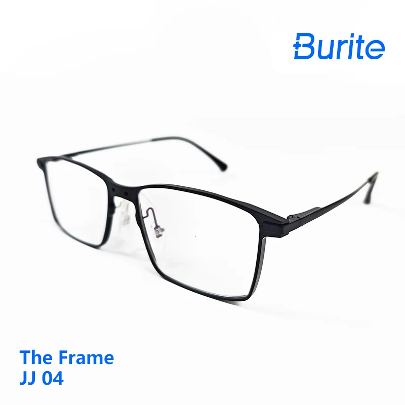 Burite ultralight Titanium Alloy  Reading Glasses For Men  Women square frame Myopia, hyperopia, astigmatism TTL loupes DIY