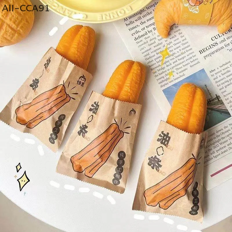 1Pc Simulation Food Decompression Toy Deep-fried food Rice Bread Squeeze Stress Relief Toys for Children Gift