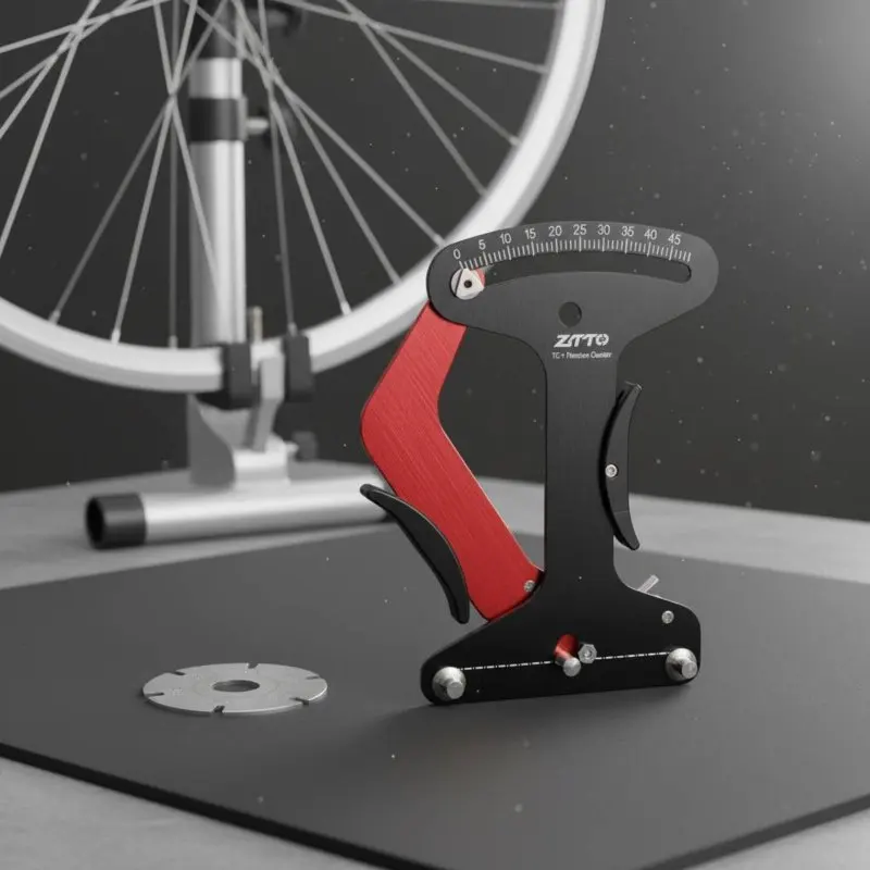 

Cycle Spoke Tension Meter Aluminum Alloy Wheel Spoke Tensiometer Bike Wheel Tensiometer Lightweight Measuring Instrument