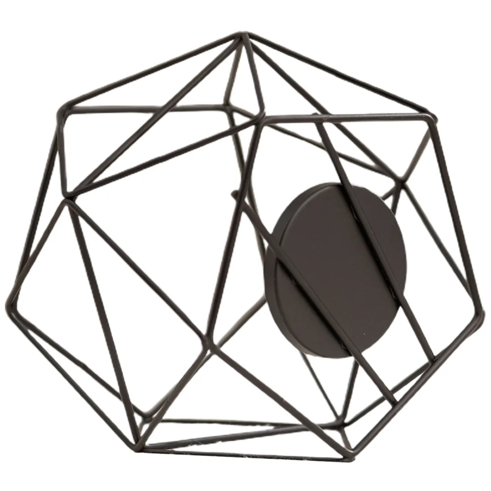Geometric Iron Holder For Table Decor Tea Light Stand Modern Style Desktop Ornament Wedding Centerpiece Metal