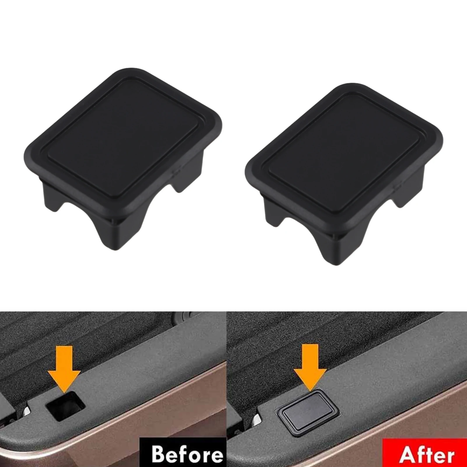 High-Quality For Truck Bed Rail Protection Car Rail Pile Cover Car Rail Pile Cover 2Pcs For Dodge For RAM 1500 2500