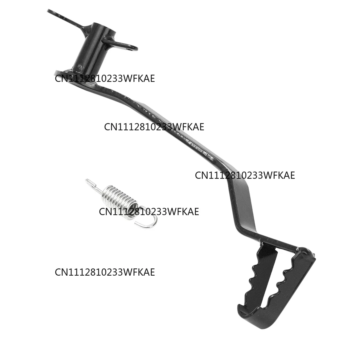 Universal Motorcycle Rear Hydraulic Brake Lever Pedal & Spring Motorbike Foot Rest for Pit Dirt Bike 50Cc 110Cc 125Cc