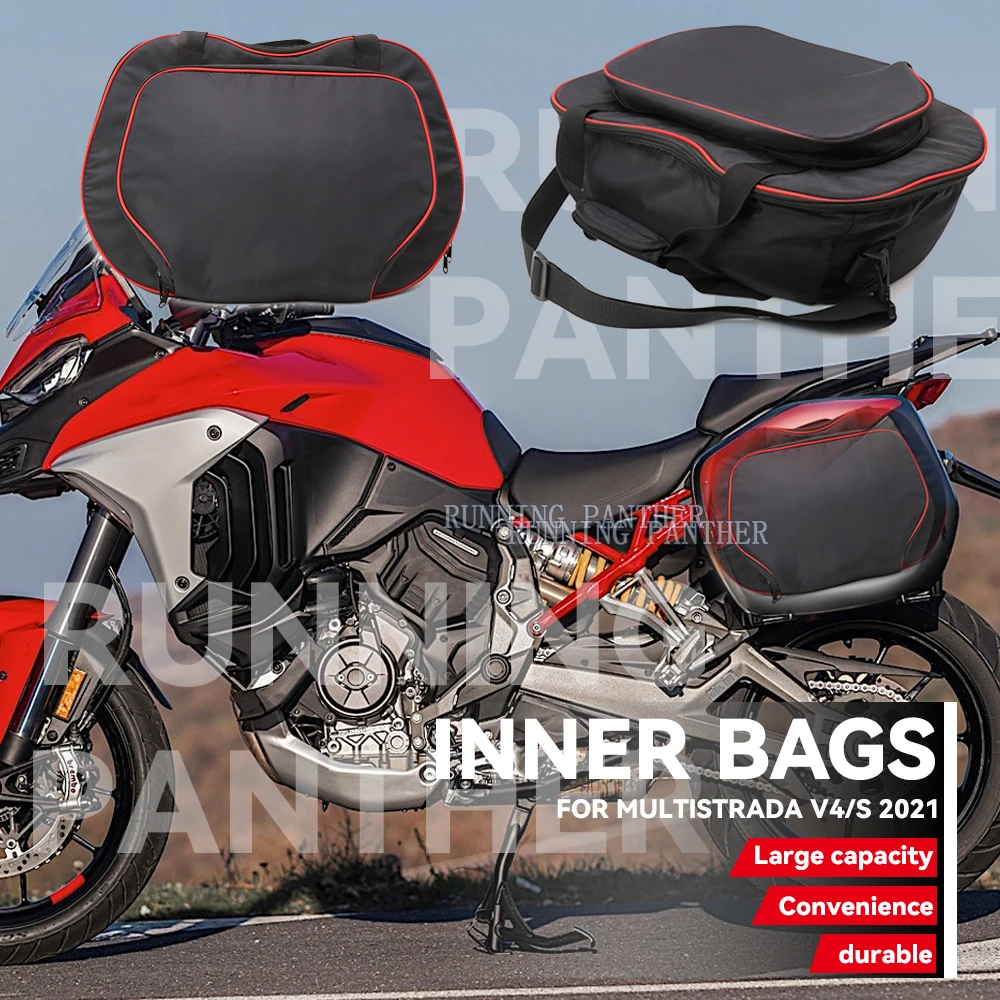 FOR Ducati Multistrada V4 S 2021 Inner Bags For Plastic Side Panniers Cases Motorcycle Accessories MULTISTRADA v4