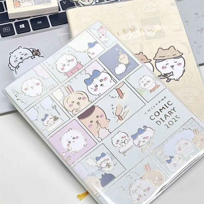 

Аниме Chiikawa Usagi Hahciware повестка дня план книга A5 цветные внутренние страницы блокнот мультфильм Kawaii прекрасная коллекция отправить друзьям