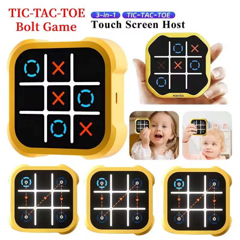 

3-1 шт. электронные шахматные игры TIC-TAC-TOE, многофункциональные детские игрушки-головоломки, портативные портативные настольные игры, игрушки, подарки для детей