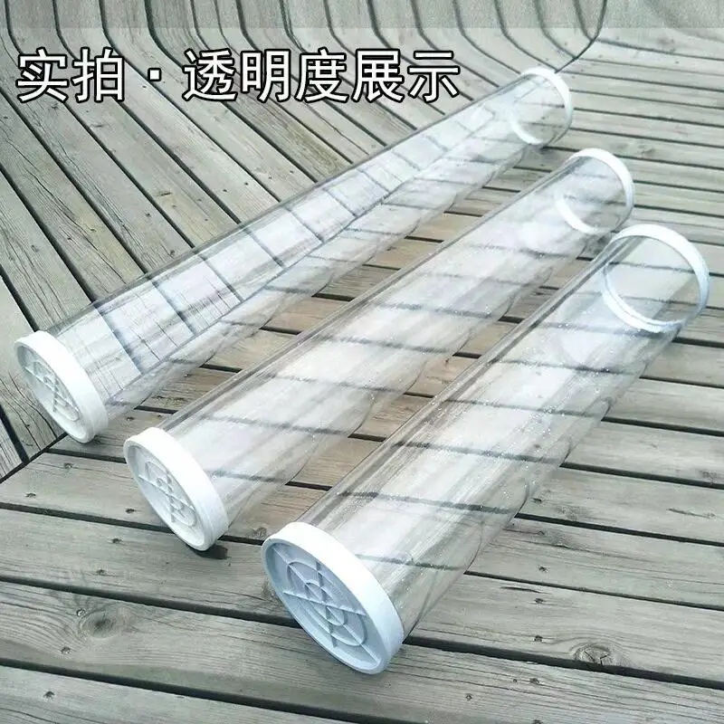 Ultra-deep Bucket Cylindrical Slender Long Plastic Bucket Transparent Waterproof Test Bucket Acrylic