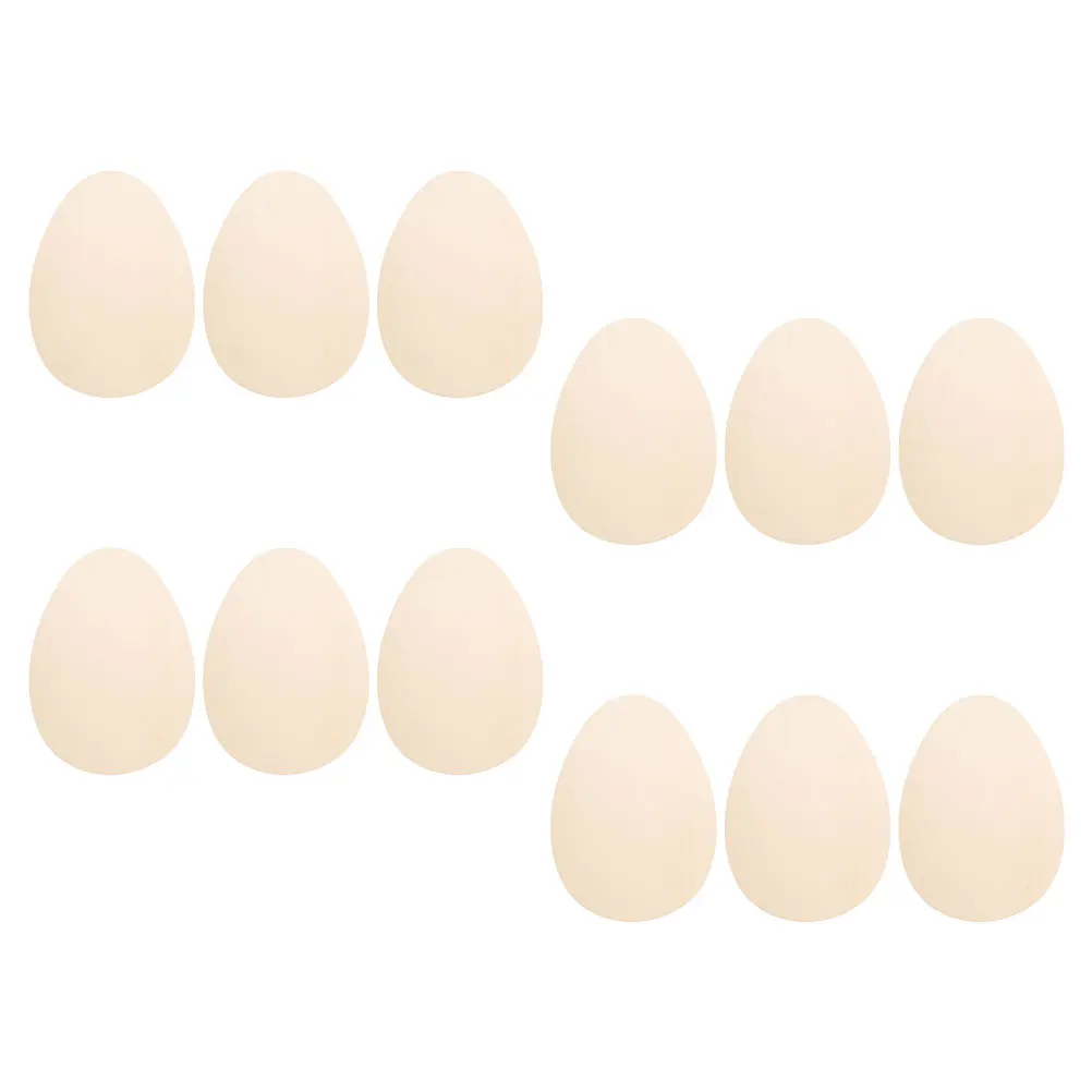 

12 Pcs Easter Wood Cutouts Unfinished Wooden Eggs Blank Beige Craft Supplies Spring Decor Diy Projects Handmade Family Fun