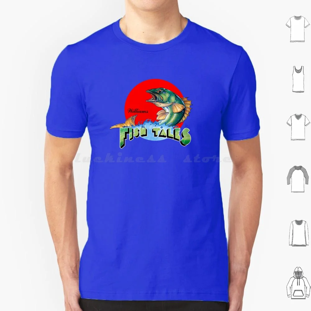 Fish Tales T Shirt Men Women Kids 6xl Game Arcade Games Vintage Memories Retro Gottlieb Williams Breastbone Ball Bumper Bonuses