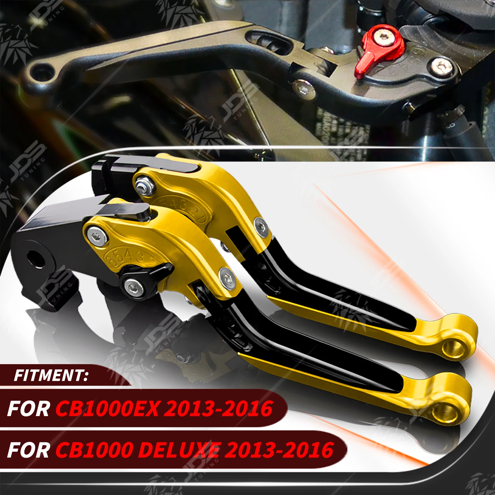 

JDSTUNING Для Honda CB1000EX/CB1000 DELUXE 2013-2016: Комплект регулируемых складных рычагов сцепления и тормоза, аксессуары