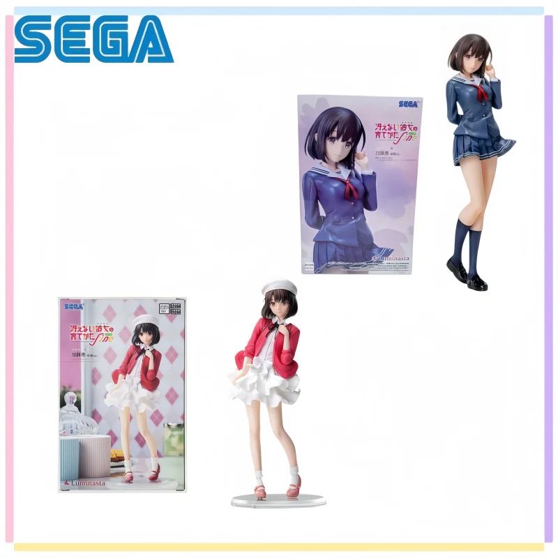 En stock, 100% original, SEGA How To Raise A Boring Girlfriend, Megumi Kato, figura de acción, modelo de muñeca, completamente nueva, Boexd Garage Toys