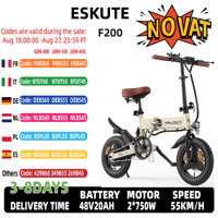 ESKUTE F200 Adult Electric Bicycle 250W Motor 36V7.8AH Battery 14 inch Foldable EBike Max speed 40KM/H